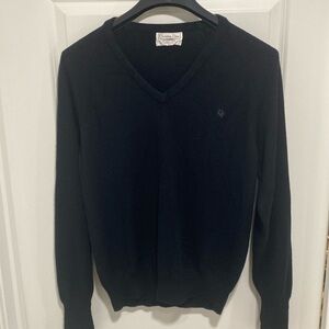 Christian Dior Black V Neck Sweater